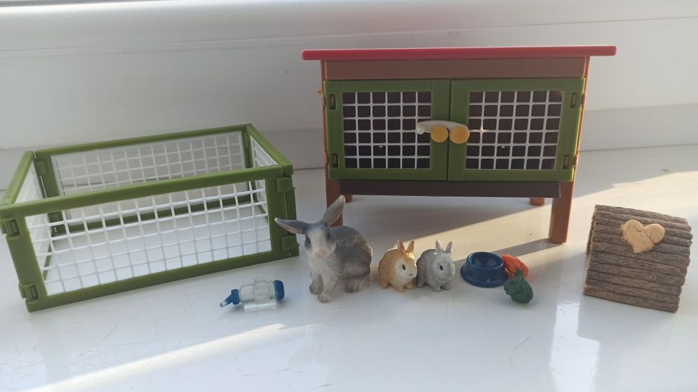 Schleich набір з кроликами. Фігурки шляйх.