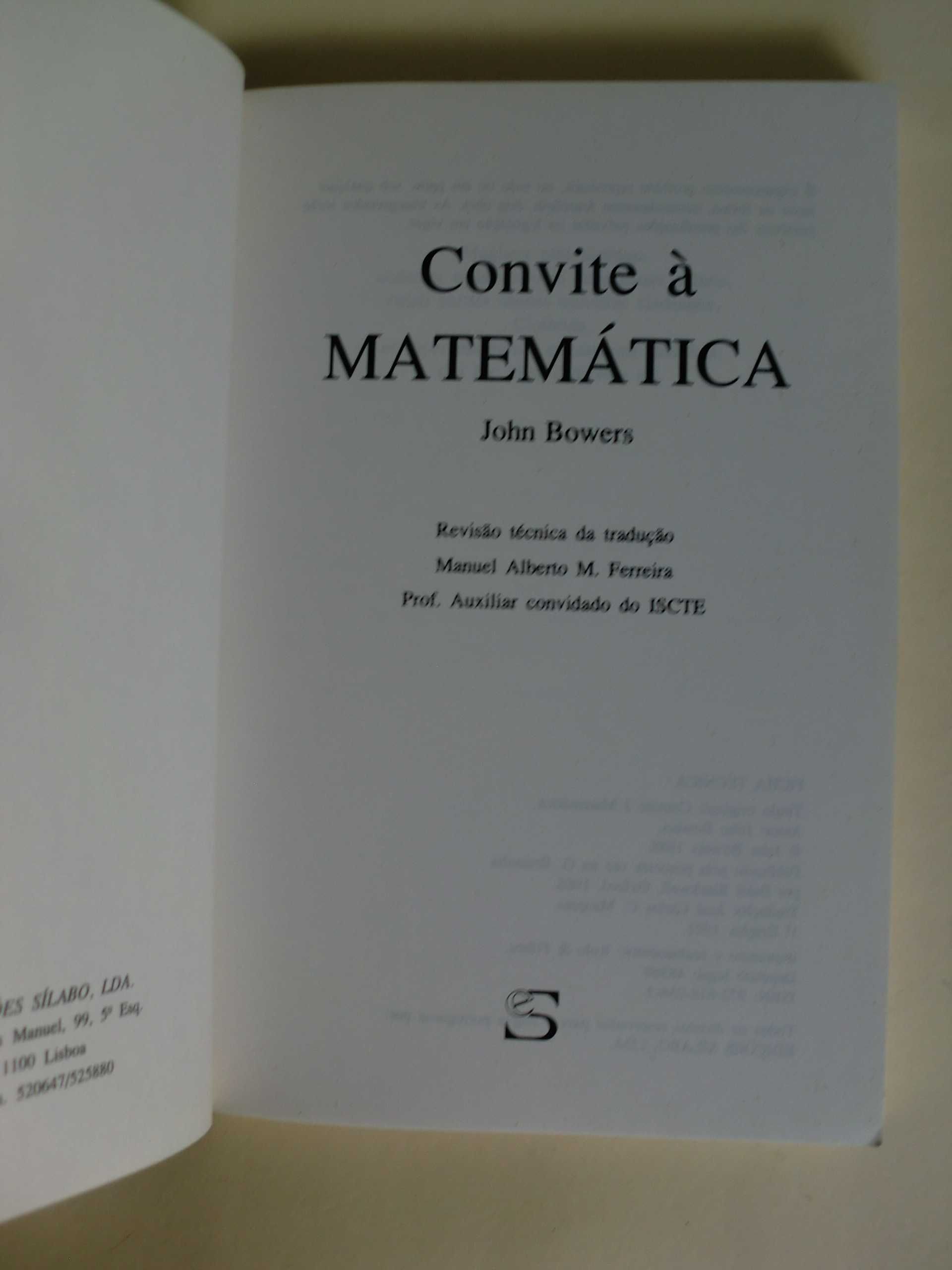 Convite à Matemática
de John Bowers