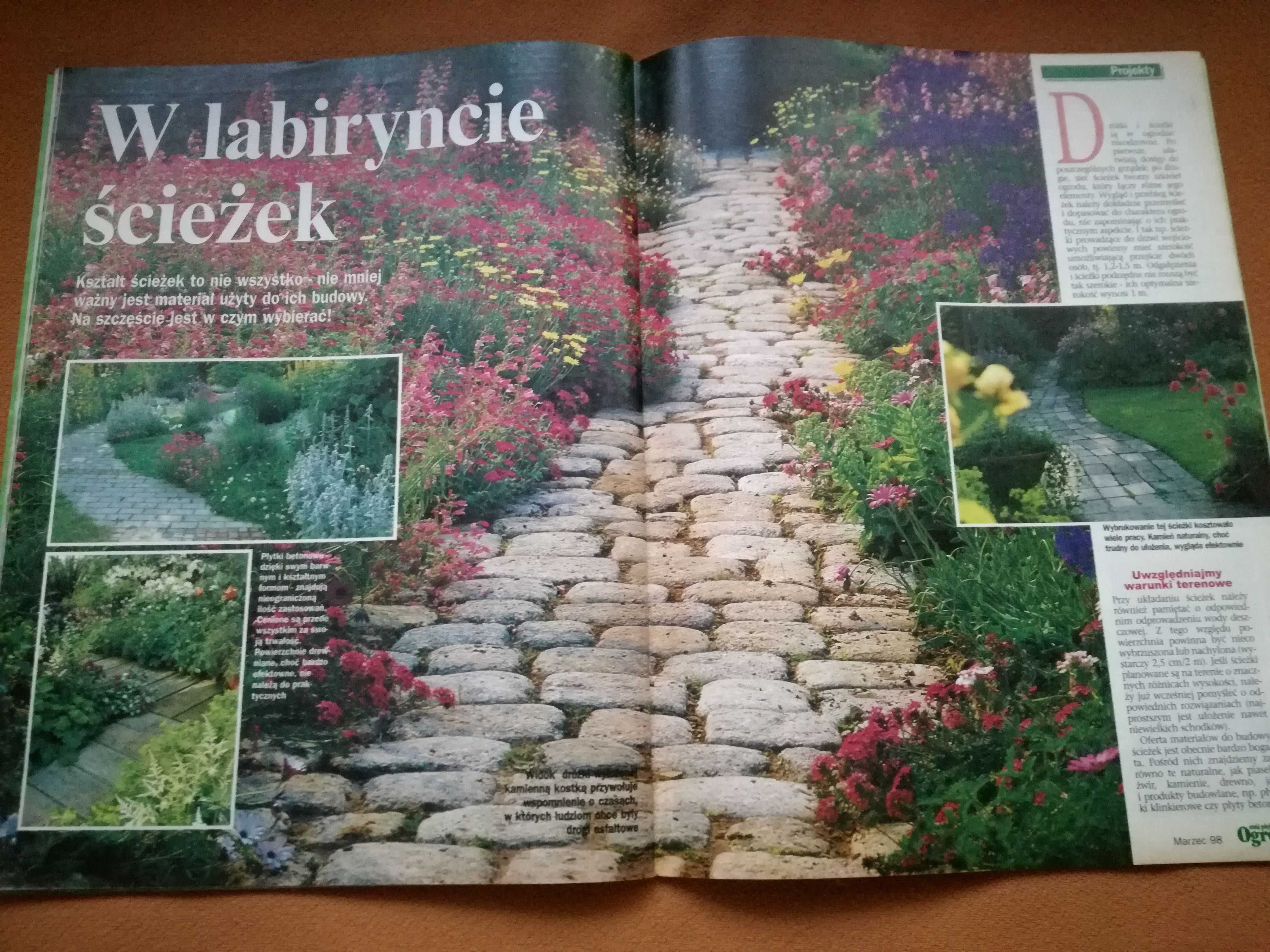 Mój piękny ogród 2/98 i 3/98 czasopismo,magazyn.Dwa egzemplarze.