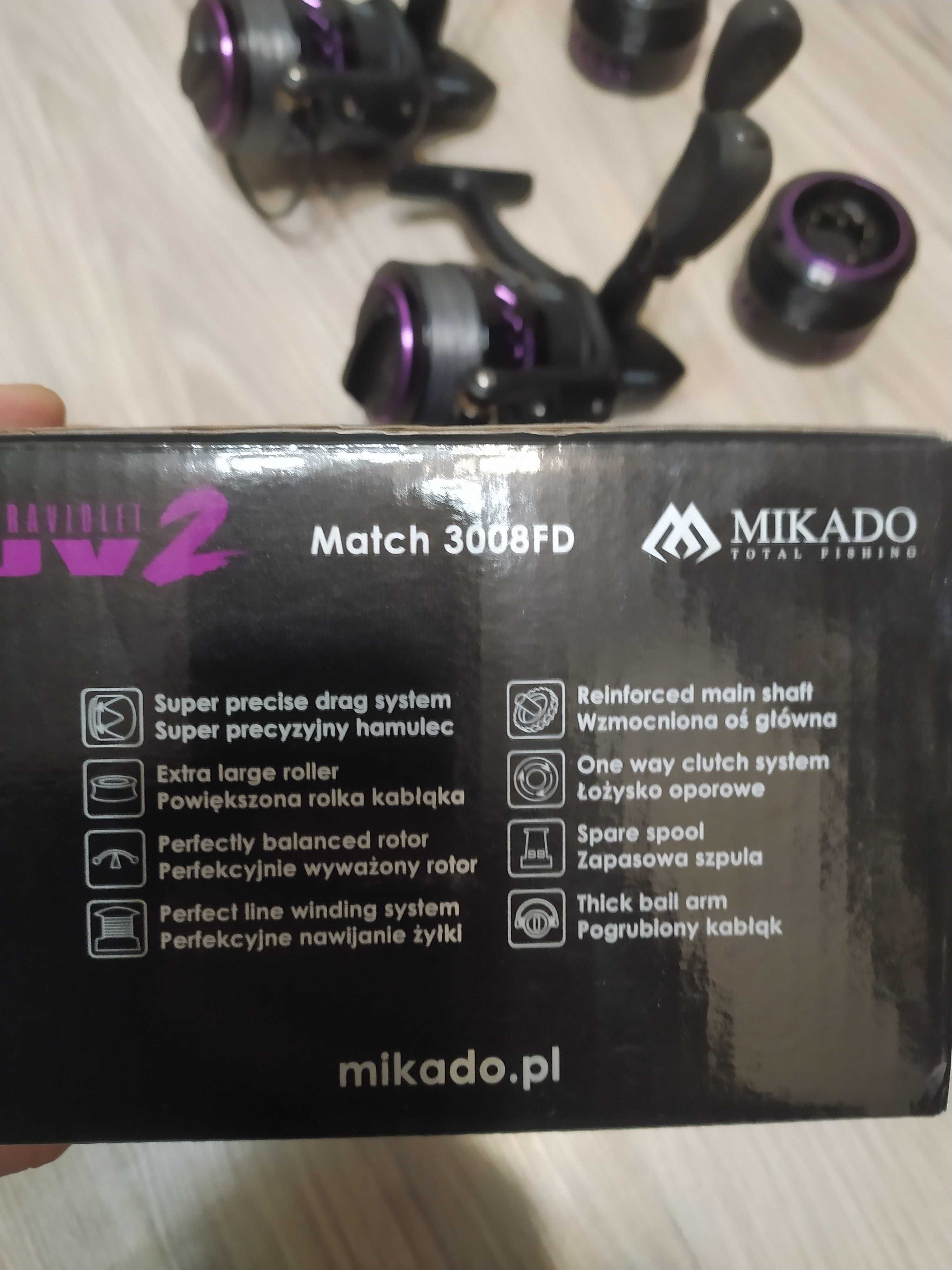 kołowrotki Mikado UV2 Match 3008FD 3 szt.