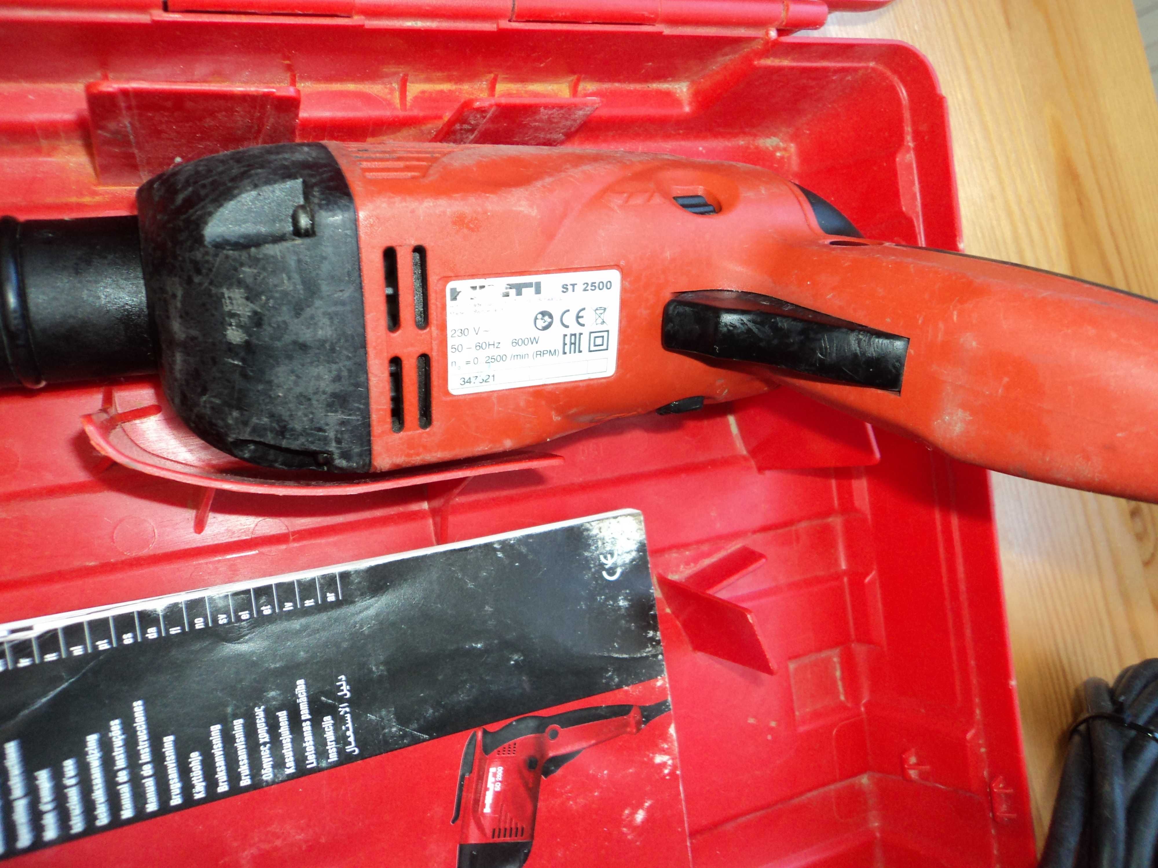 Hilti ST2500 wkretarka do konstrukcji.stalowych 600 w 19 Nm w walizce