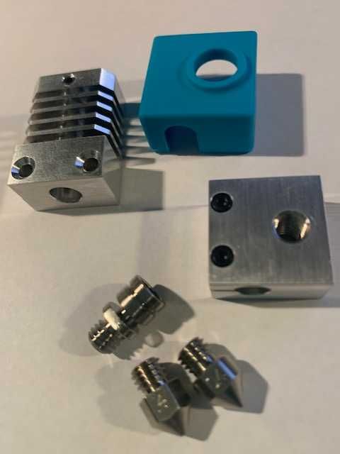 Metalowy hotend - zestaw do drukarek 3D Creality CR10.