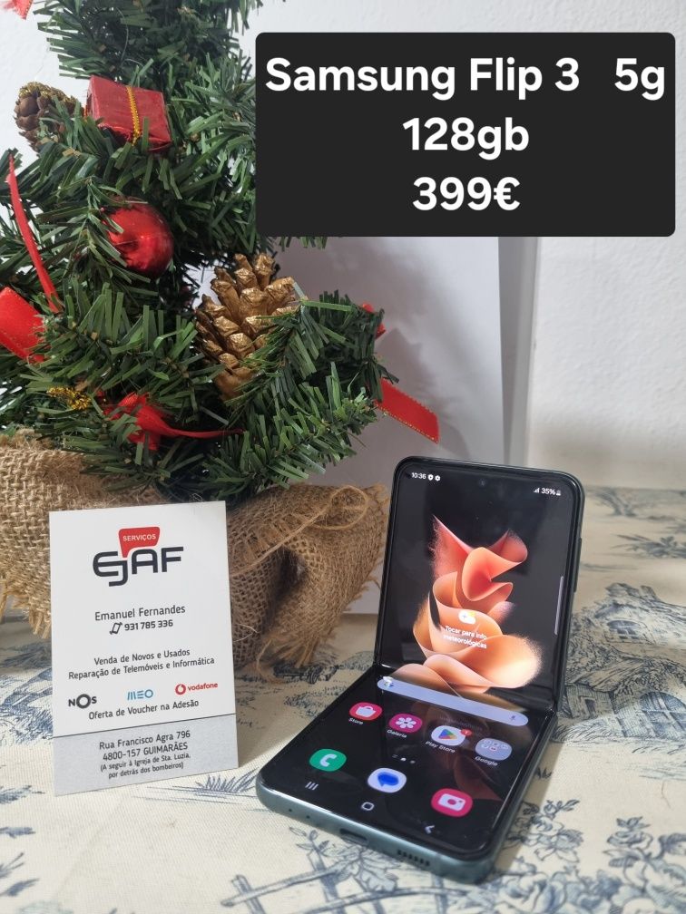 Samsung Z Flip3  5g  128gb ,FACILIDADE PAGAMENTO, temos loja em Guima