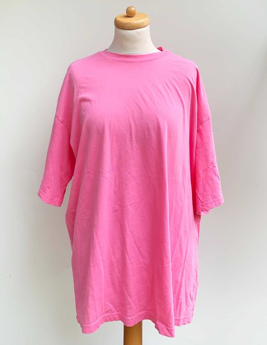Bluzka Oversize Koszula Różowa M 38 Neonowa Monki