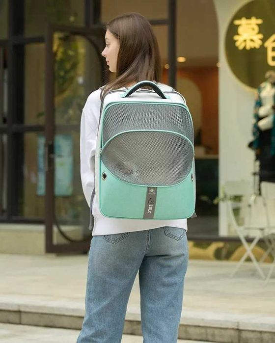 PLECAK TRANSPORTER torba dla kota psa niebieska