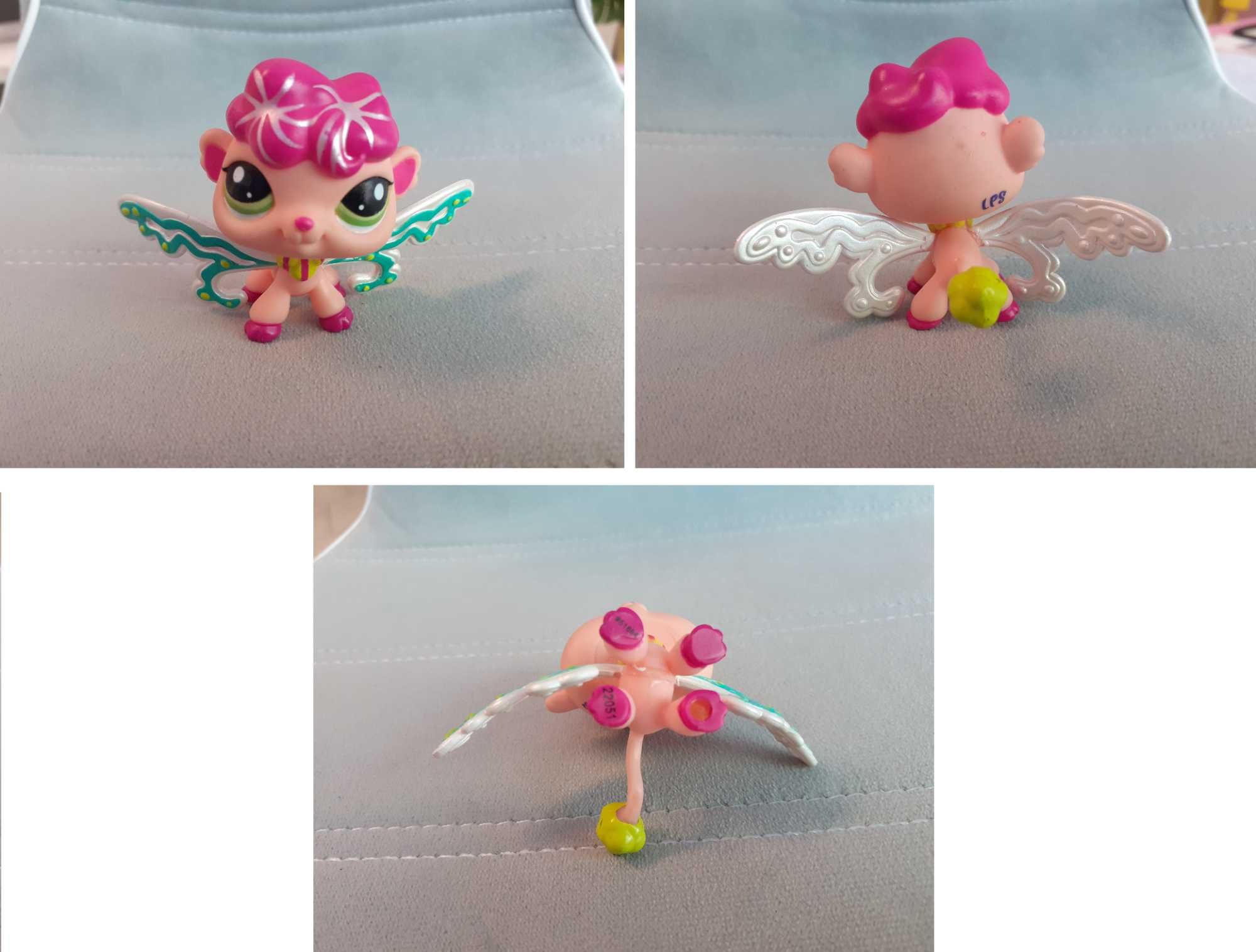 Littlest Pet Shop Podniebne Wróżki 3 figurki zwierzaki ze skrzydłami