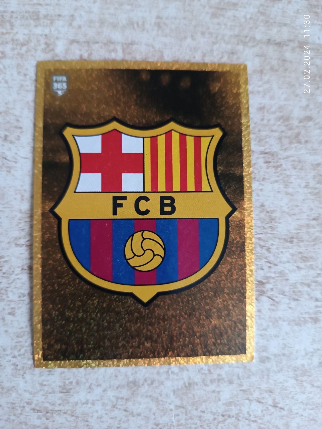 Naklejka FIFA 365 logo Barcelona panini