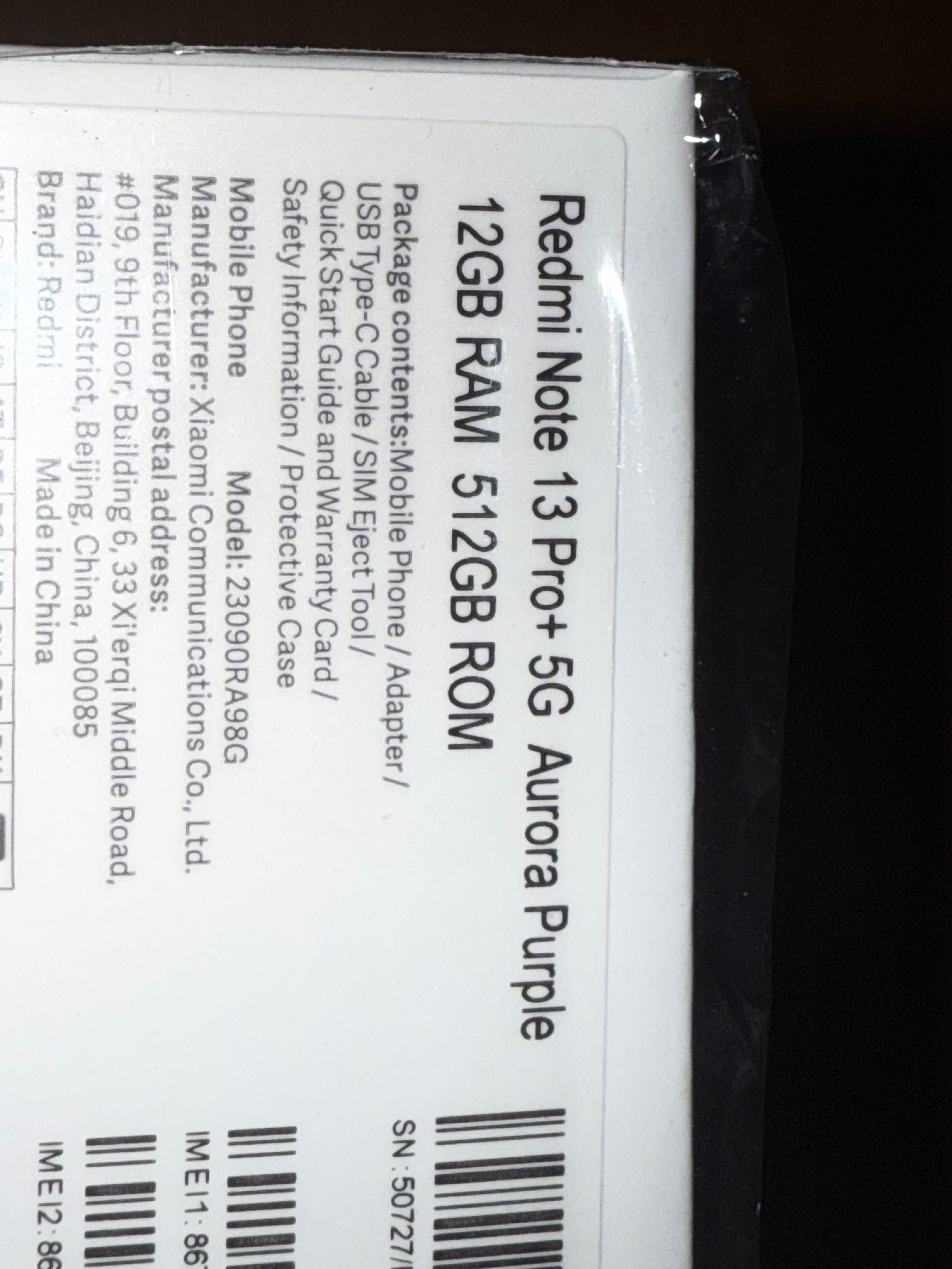 Xiaomi Redmi Note 13Pro plus 5G