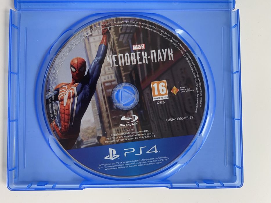 Гра на PS4 «Человек Паук»