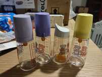 Conjunto de 4 biberões de 150ml, em vidro autoclavável