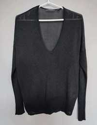 Czarny błyszczący sweter Esprit