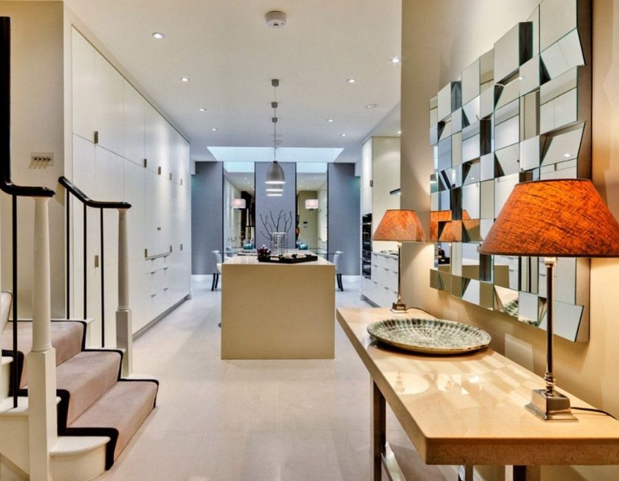 Зеркальная плитка c фацетом, панно зеркальное