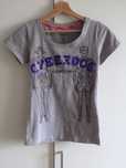 Cyberdog t-shirt szary bluzka szara robot cyber goth cybergoth space