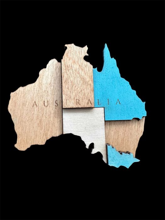 Drewniana Mapa Świata 3D 105x63cm pomysł na prezent , 3 kolory