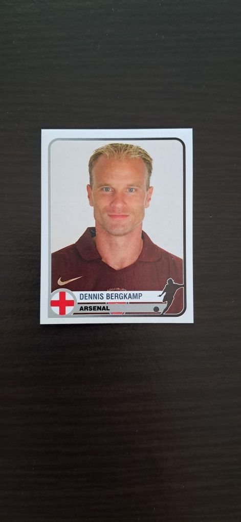 Cromo Dennis Bergkamp UEFA Champions of Europe da Panini