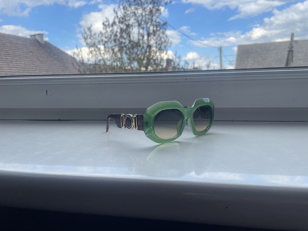 Okulary zielone plus panterka