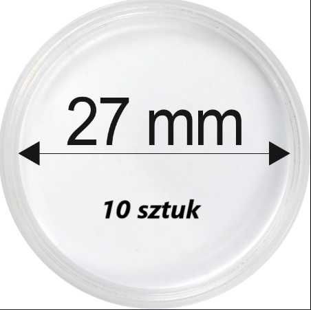 Kapsle na monety 27 30 mm zestaw 10 szt kapsel 2 zł GN