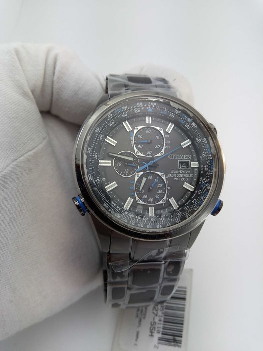 Японские часы Citizen AT8027-55H - радиосинхронизация, вечник, сапфир
