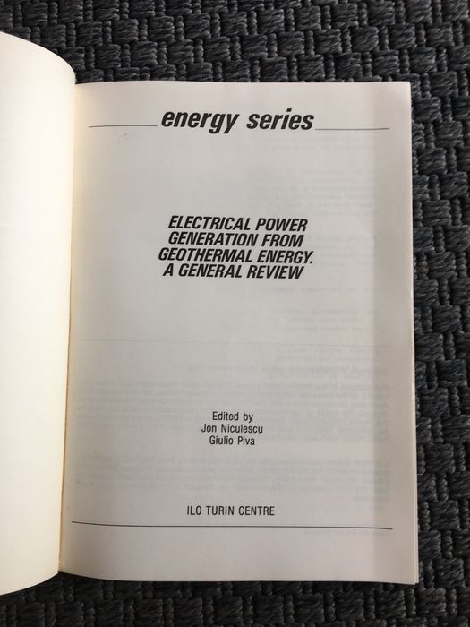 Electrical Power Generation from Geothermal Energy