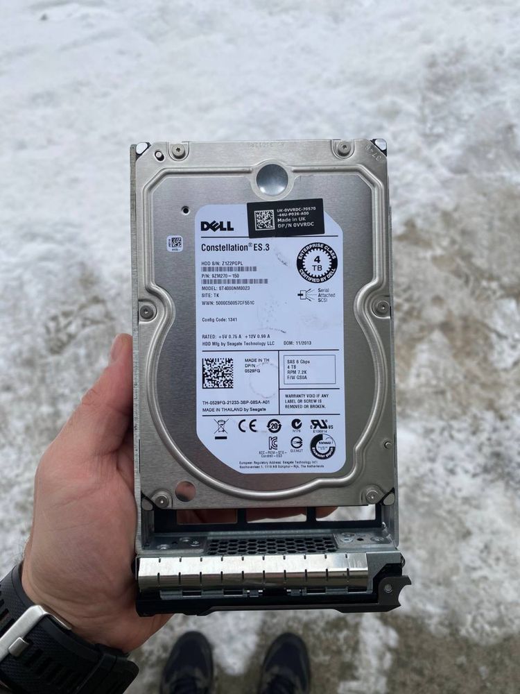 Жорсткий диск для сервера Dell 4TB 7.2K RPM SATA 6Gbps