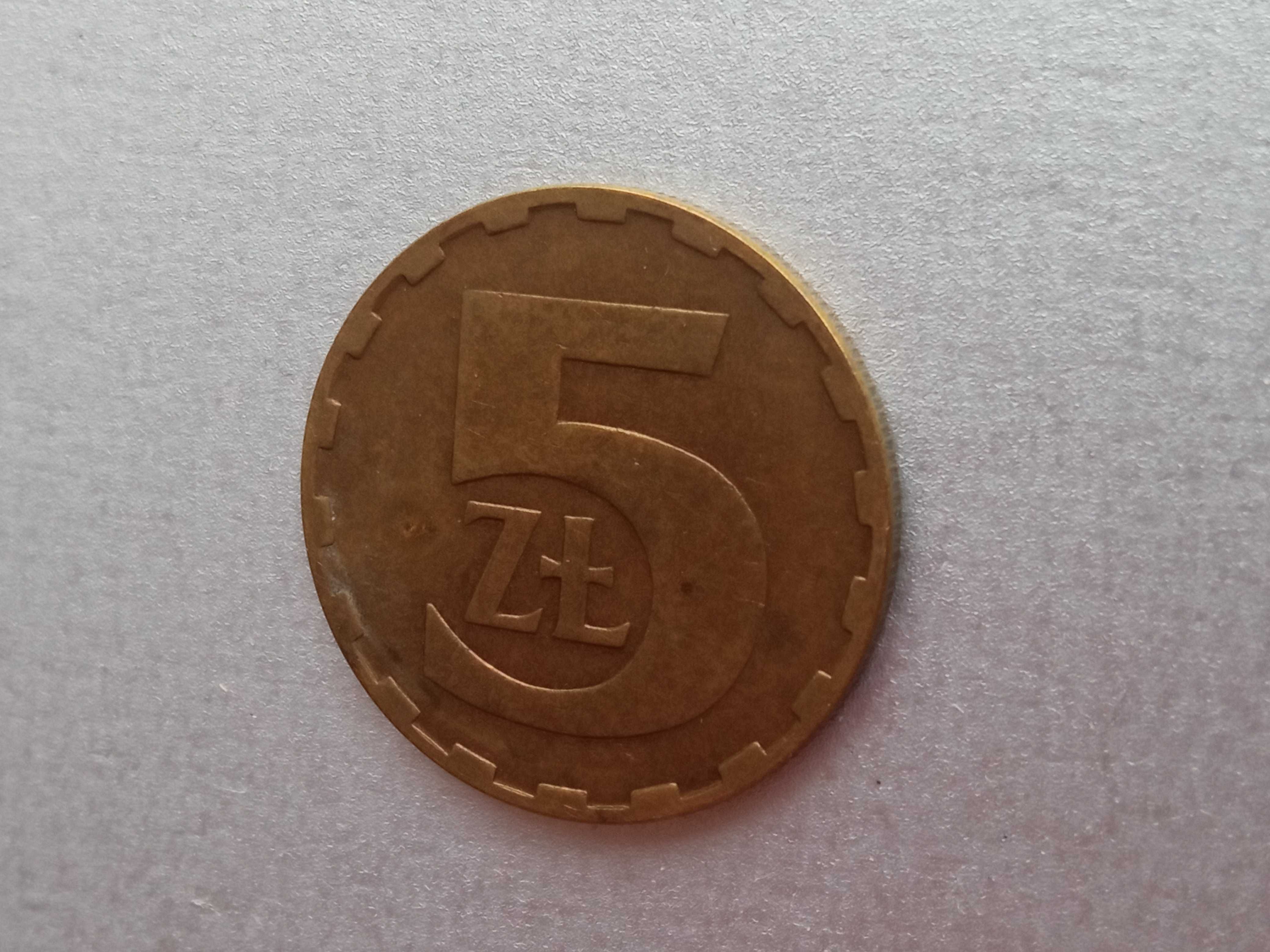 Moneta 5 zł z 1986 roku PRL