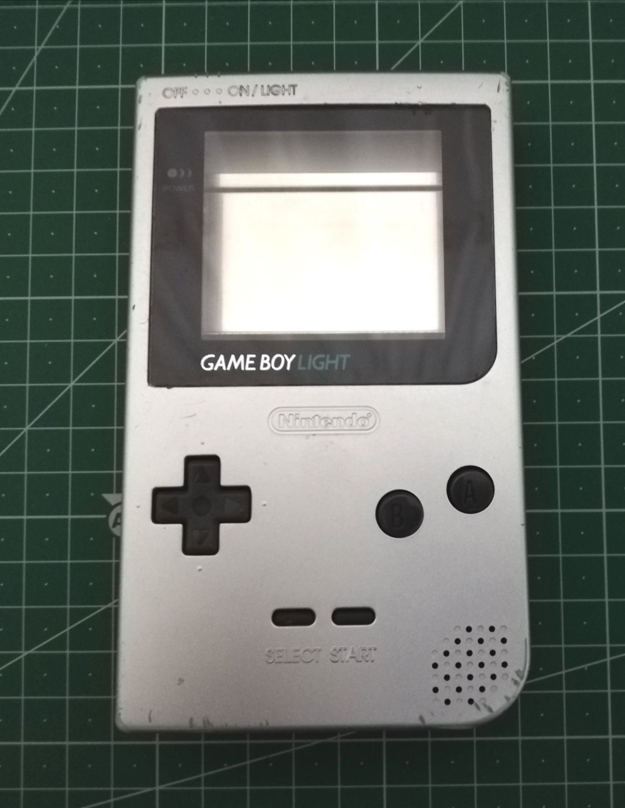 Carcaça Game Boy Light prateada