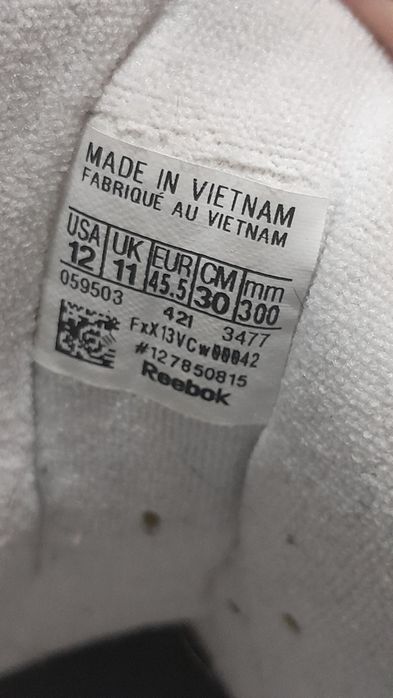 Buty Reebok za kostkę R. 45.5