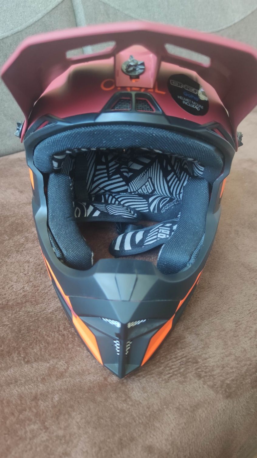 Kask MTB O'NEAL Fury Helmet Stage red/Orange