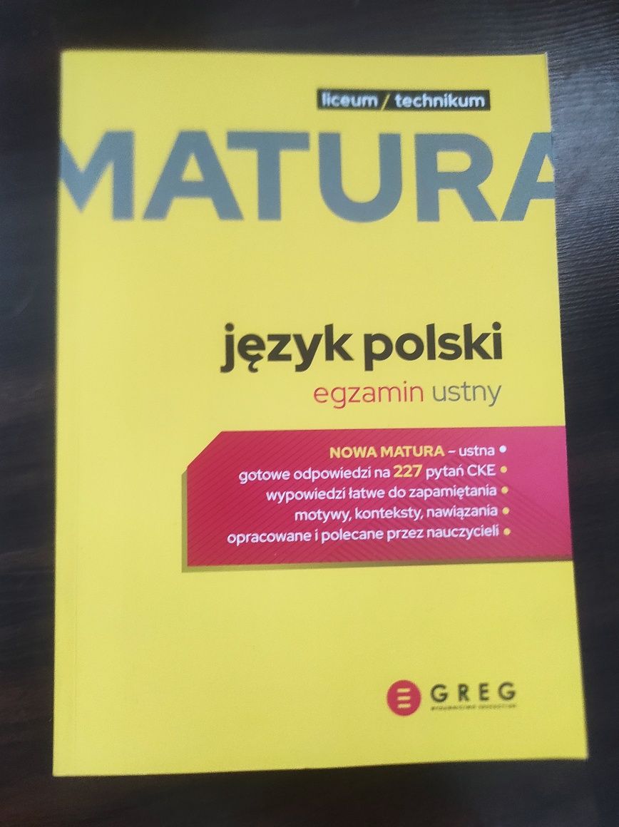 Matura język polski egzamin ustny