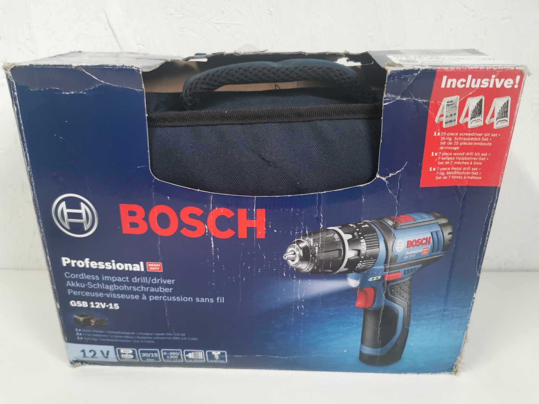 Akumulatorowa wiertarko- wkrętarka Bosch 12V