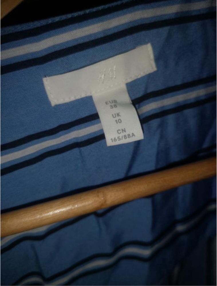 Платье миди в полоску  h&m