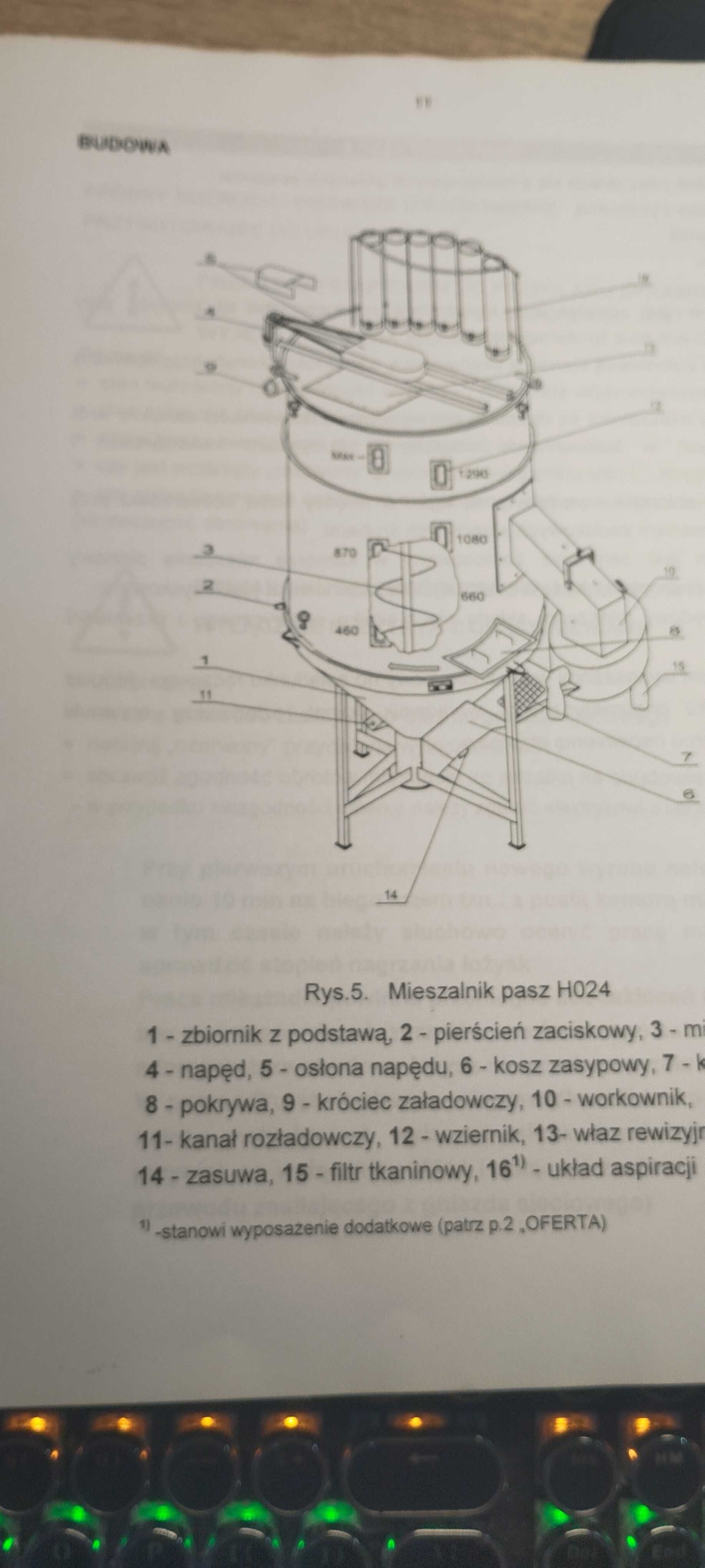Mieszalnik Pasz Zuptor 1,5 T + młynek 11 kW + rura ssawna
