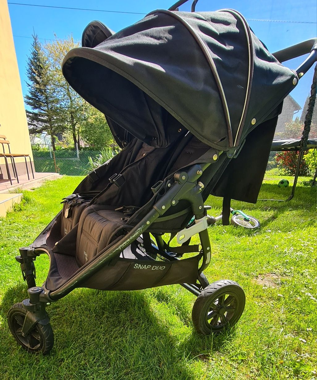 Valco Baby Snap Duo Sport - bliźniaczy wózek spacerowy | Coal Black