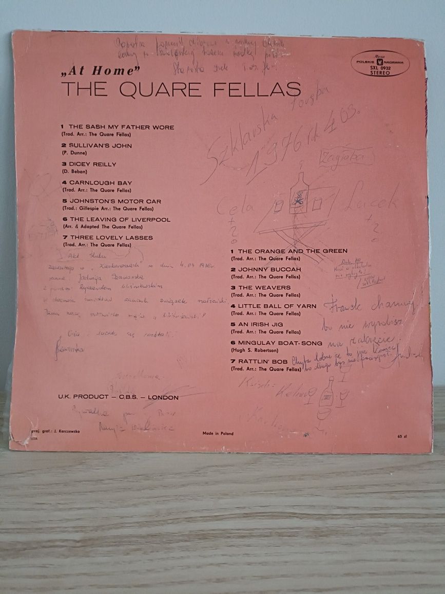 The Quare fellas - at home winyl