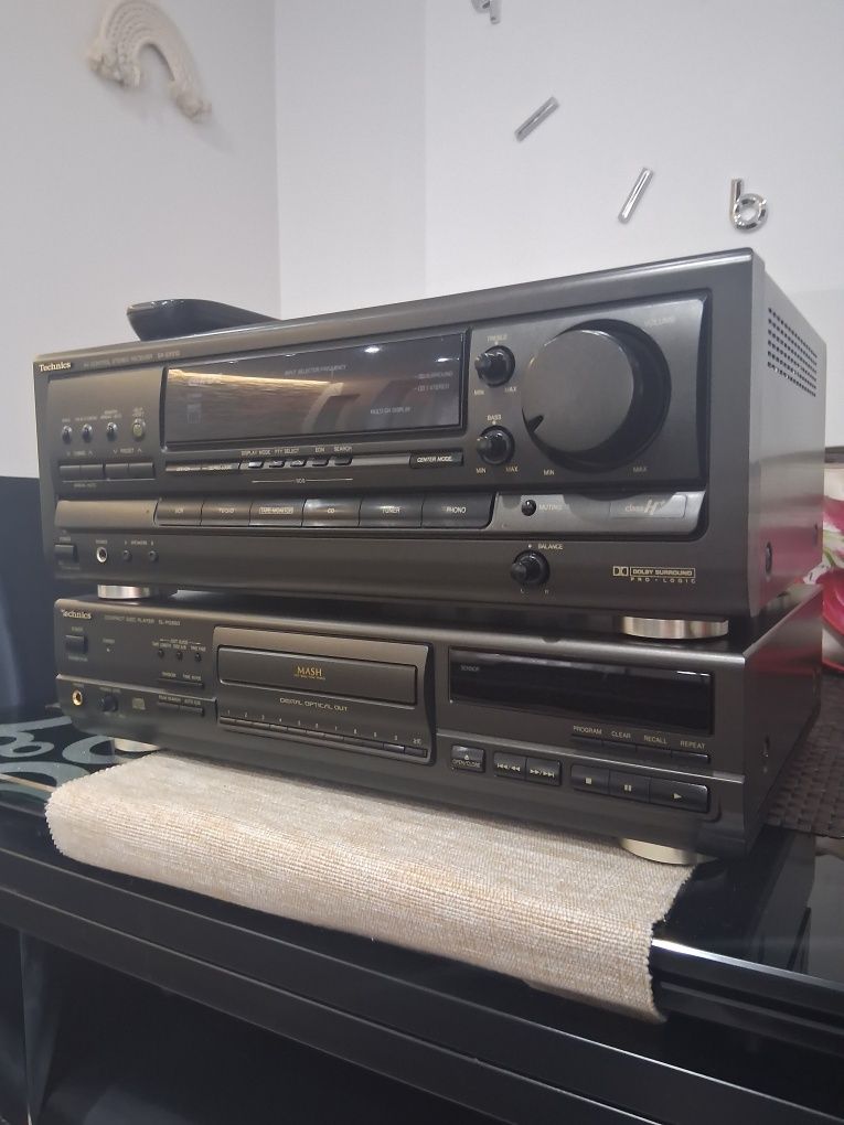 Technics amplituner i  cd