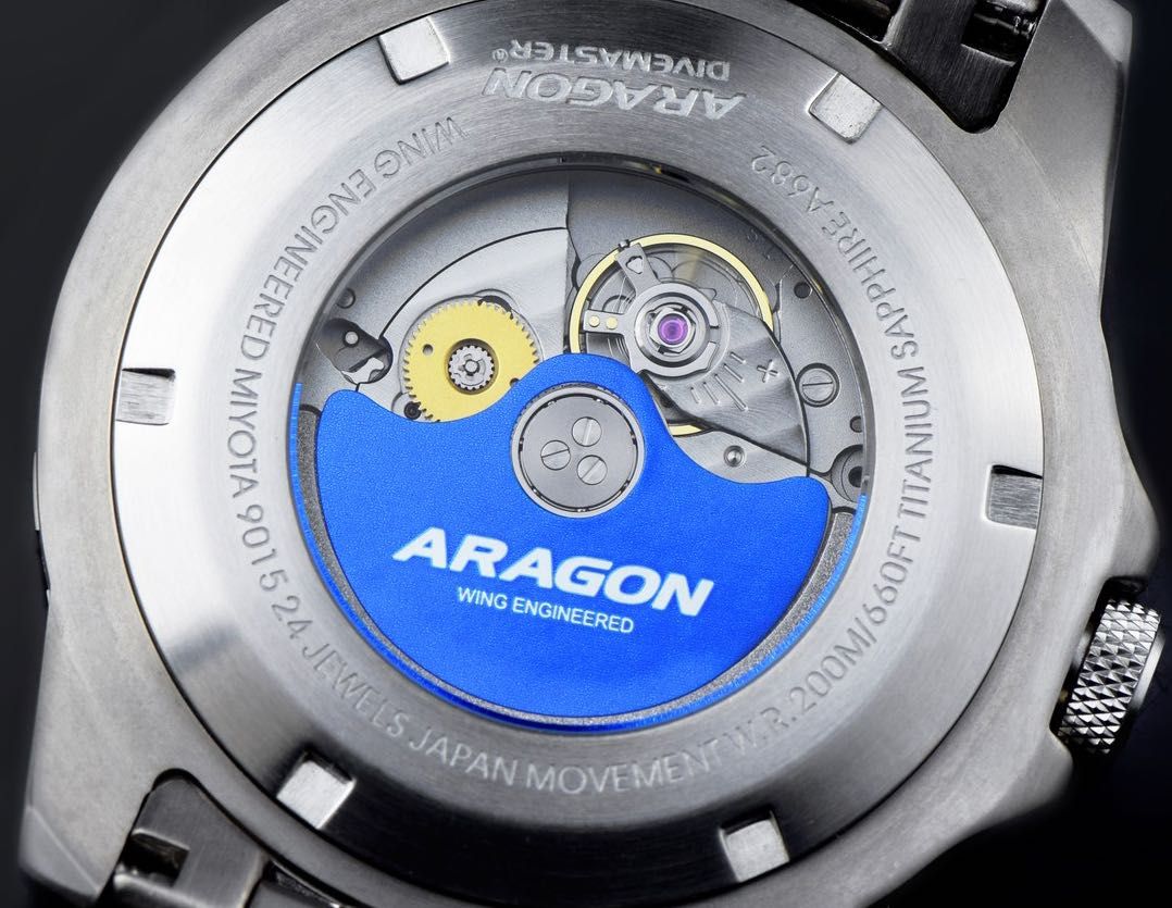 Часы ARAGON DM TITANIUM Ceramic Sapphire Automatic 50 mm. 200 MT.