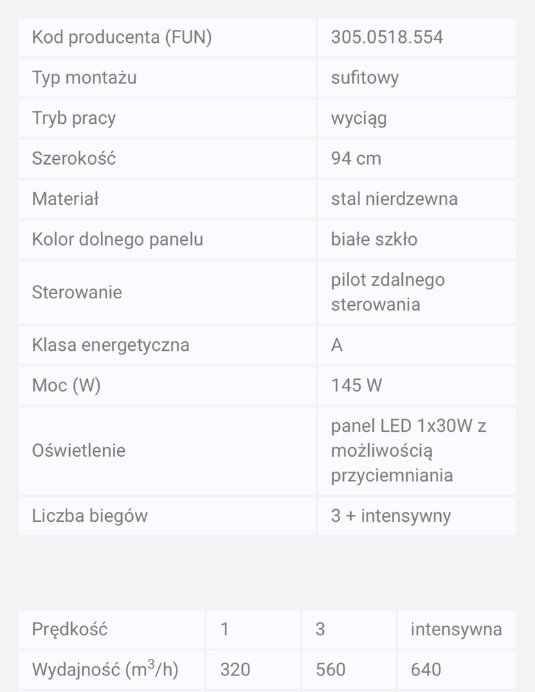 Rabat z 11.499zł ! Okap Sufitowy FRANKE FMYCF 906 WH białe szkło