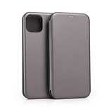 Beline Etui Book Magnetic iPhone 15 Plus6,7" stalowy/steel