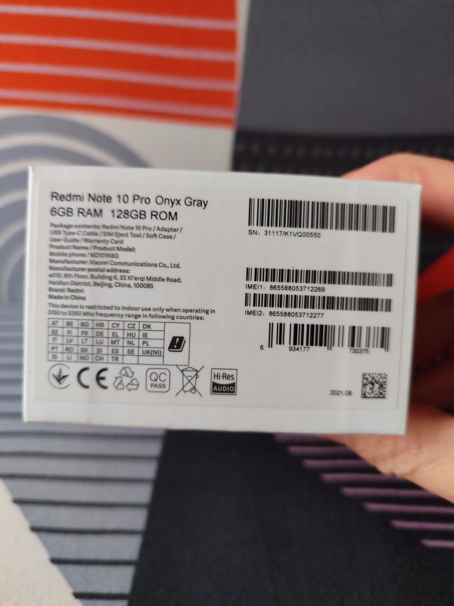 Redmi note 10 PRO 6/128 gray NFC (+ 2 чохли) '' СТАН 5+