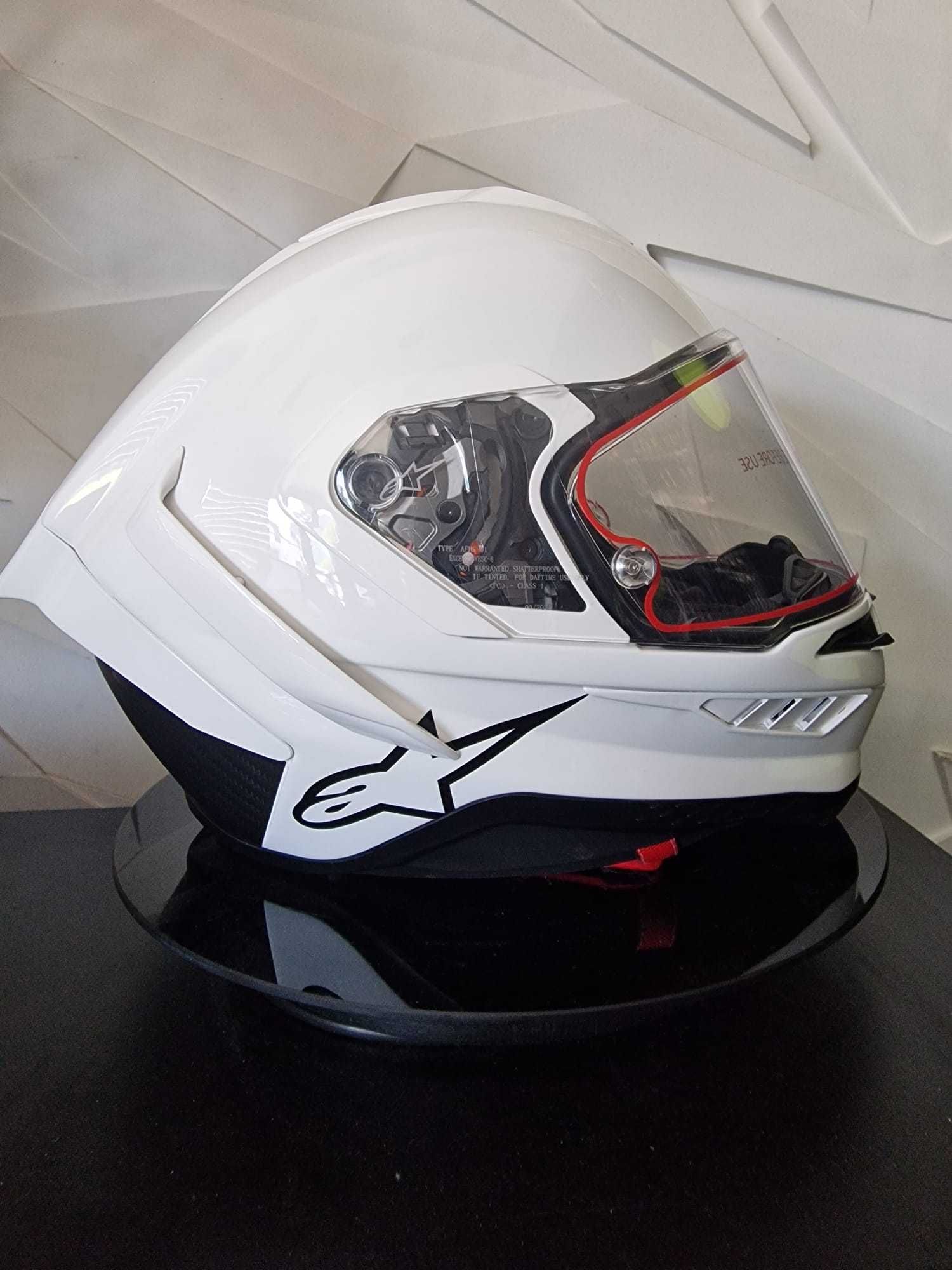 Kask Alpinestars Supertech R10 Solid Białty White! 'S 'M 'L GRATISY!