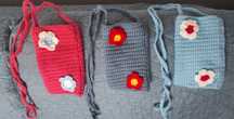 Torebka damska  na ramię, z wełny akrylowej ręczna robota hand made