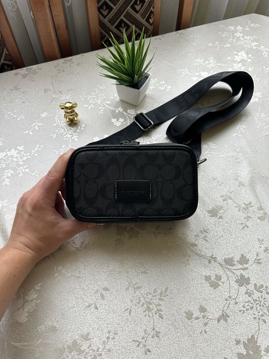 Сумка Coach 2025 коуч коач месенжер шкіряний через плече