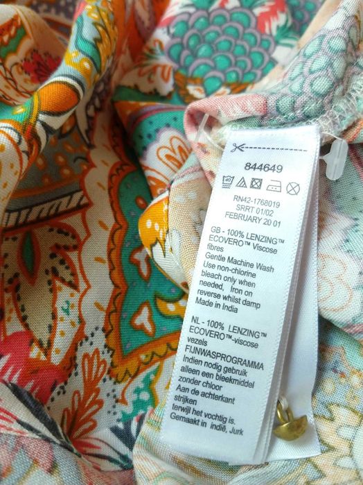 MONSOON 100% ECO-FRIENDLY Wiskoza ECOvero Premium Boho Free People S