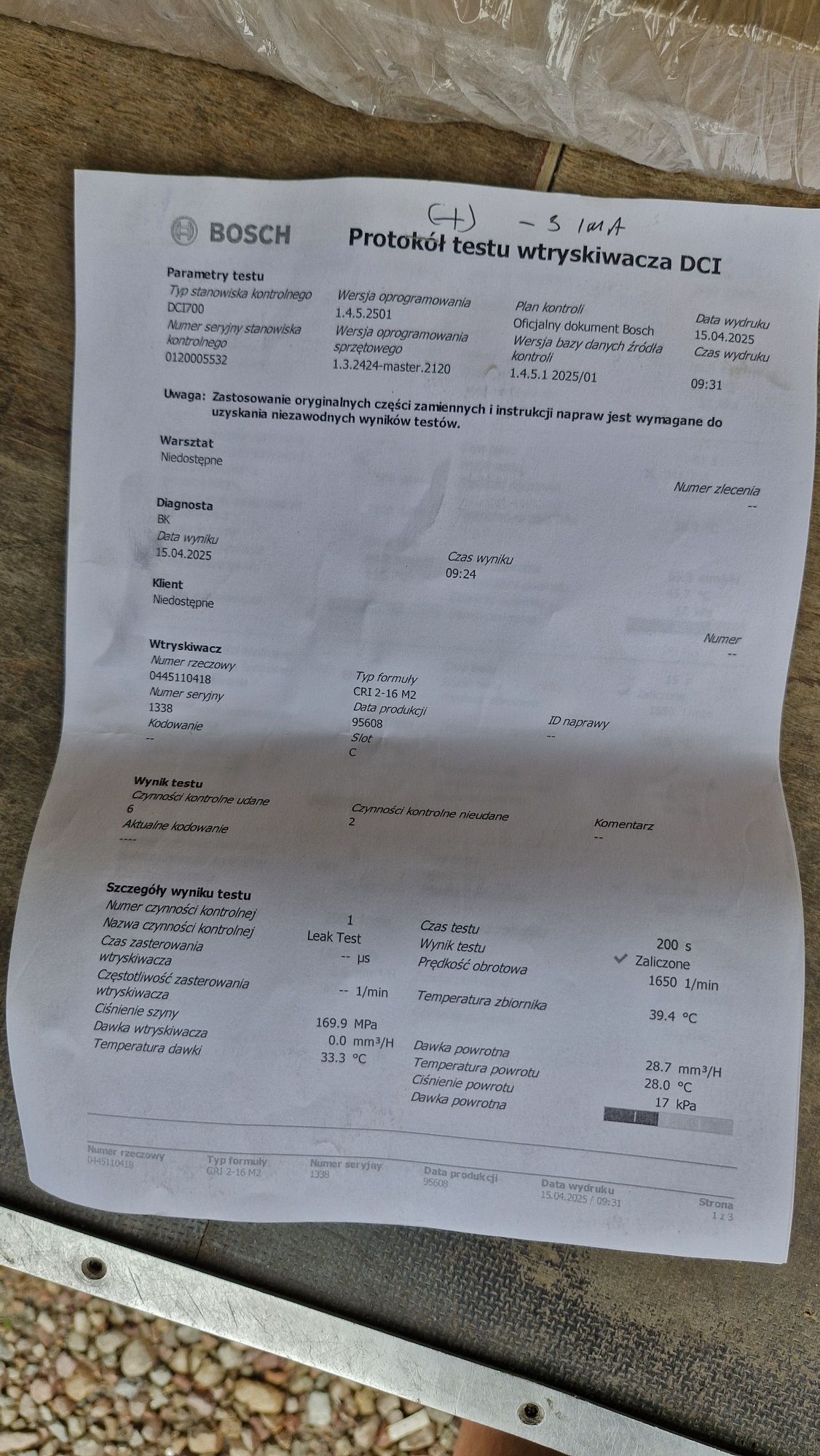 Wtryskiwacze Fiat Ducato Euro 5, Sprawdzone