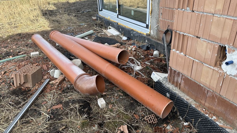 2 x rura kanalizacyjna PCV 250mm x 7,3mm x 3m