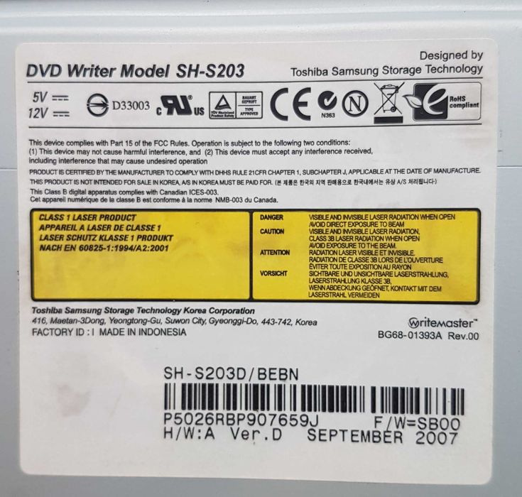 Nagrywarka DVD Samsung SH-S203