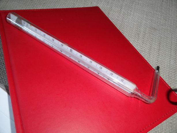 Wkład szklany kątowy termometru w obudowie 0 -200 st.Celsjusza