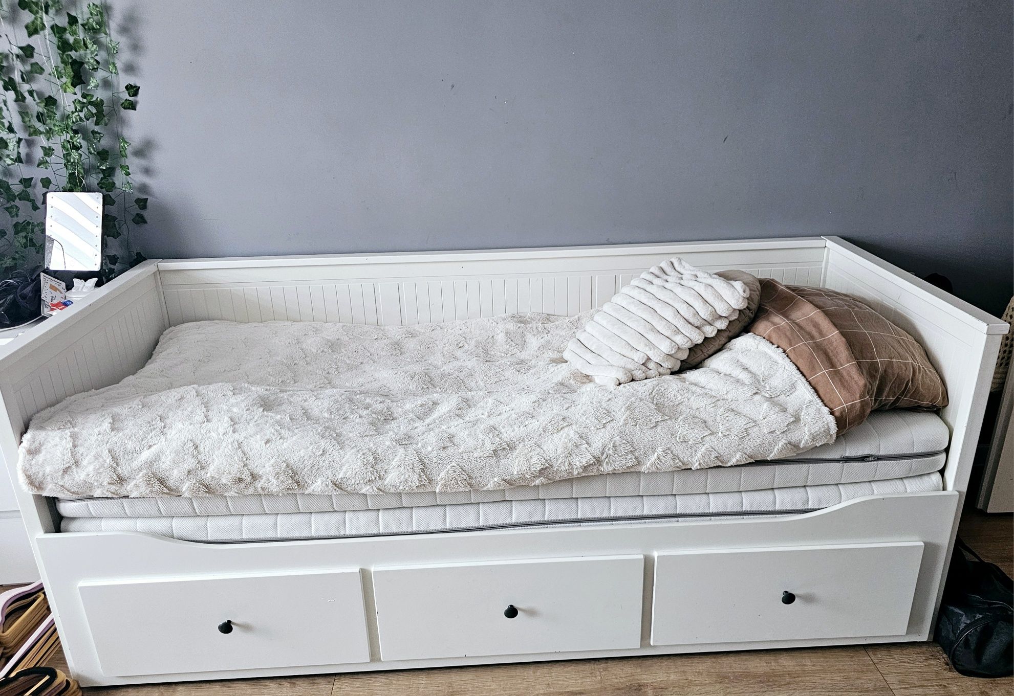 Łóżko ikea hemnes rozkładane podwójne