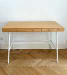 Biurko IKEA LILLASEN - bambus/białe nogi