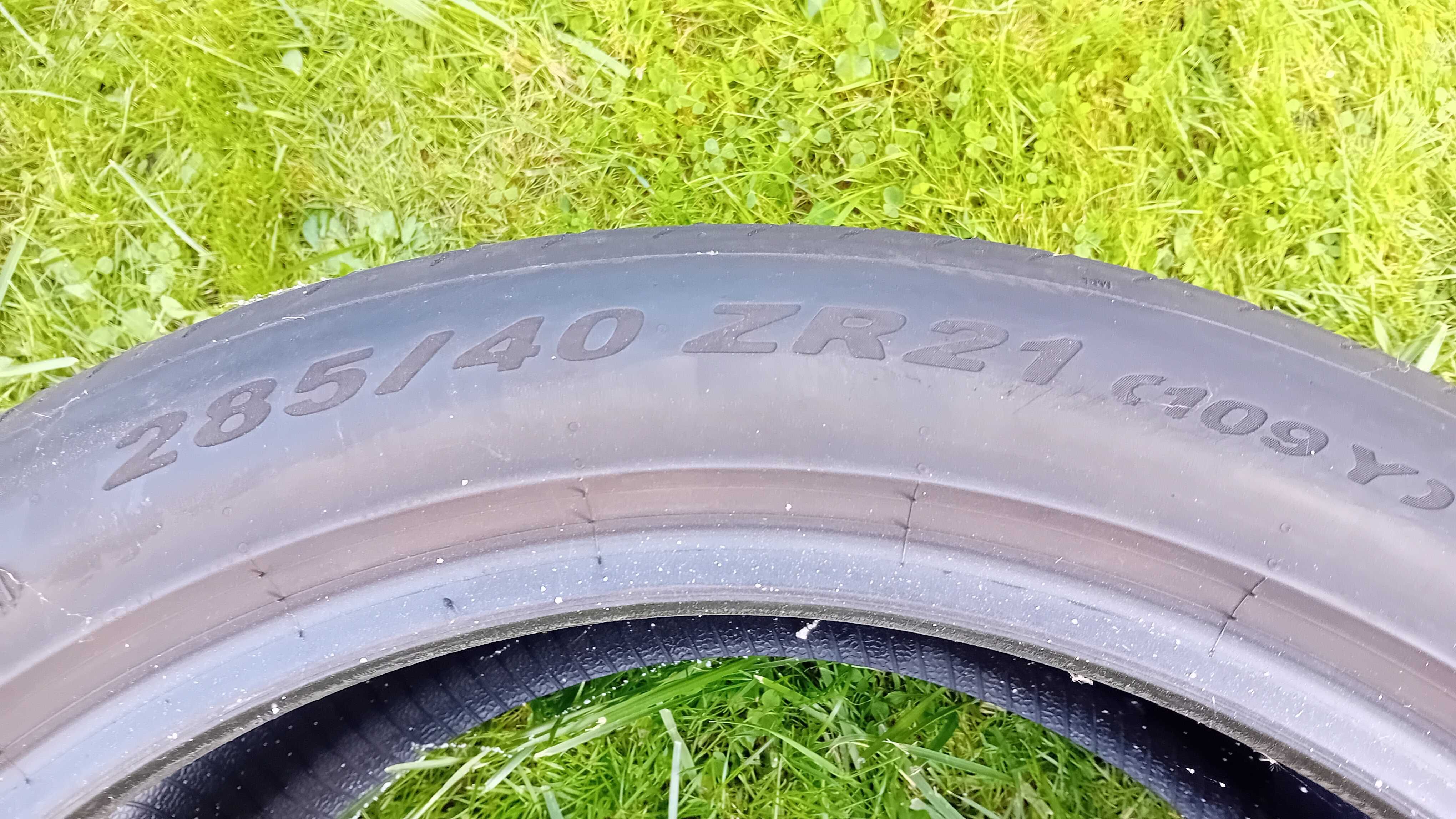 Opony 285/40/21 Pirelli P Zero 4,5mm 21 rok F-VAT